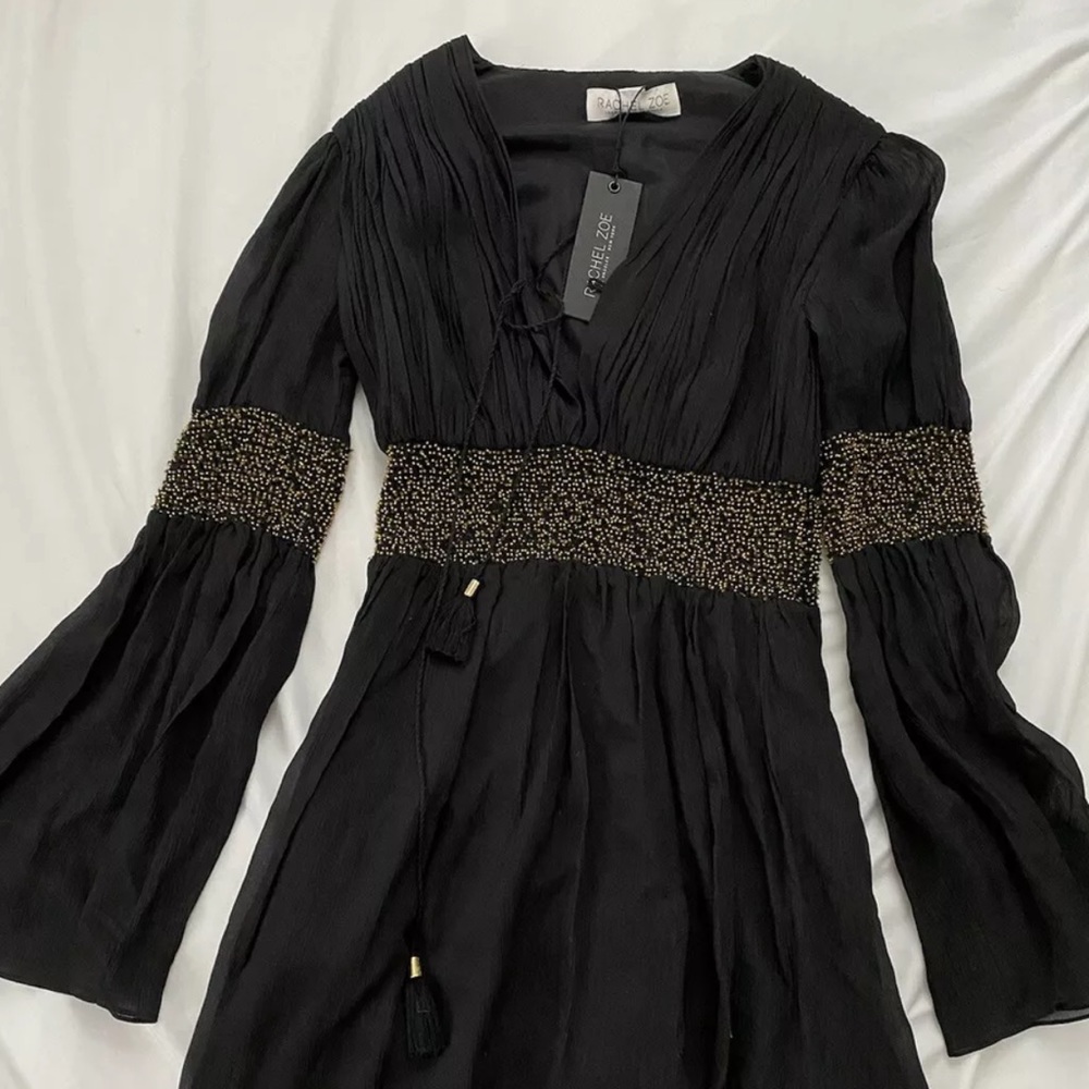 Rachel Zoe Black Holiday Dress Size 4 *NEW*